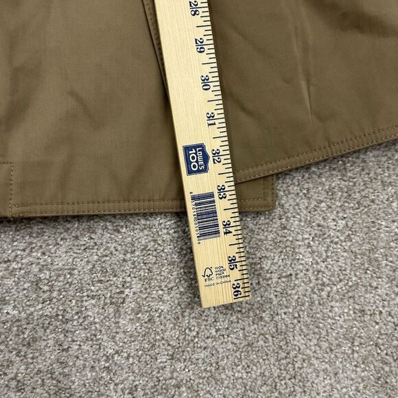 J‎ CREW Factory Double Breasted Trench Coat Jacket Khaki Tan Women's Size 6 - Picture 9 of 11